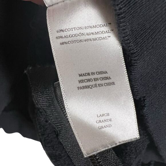 Rails Marlo Black Leopard Long Sleeve Crewneck Pullover Sweatshirt Size L - Picture 7 of 11